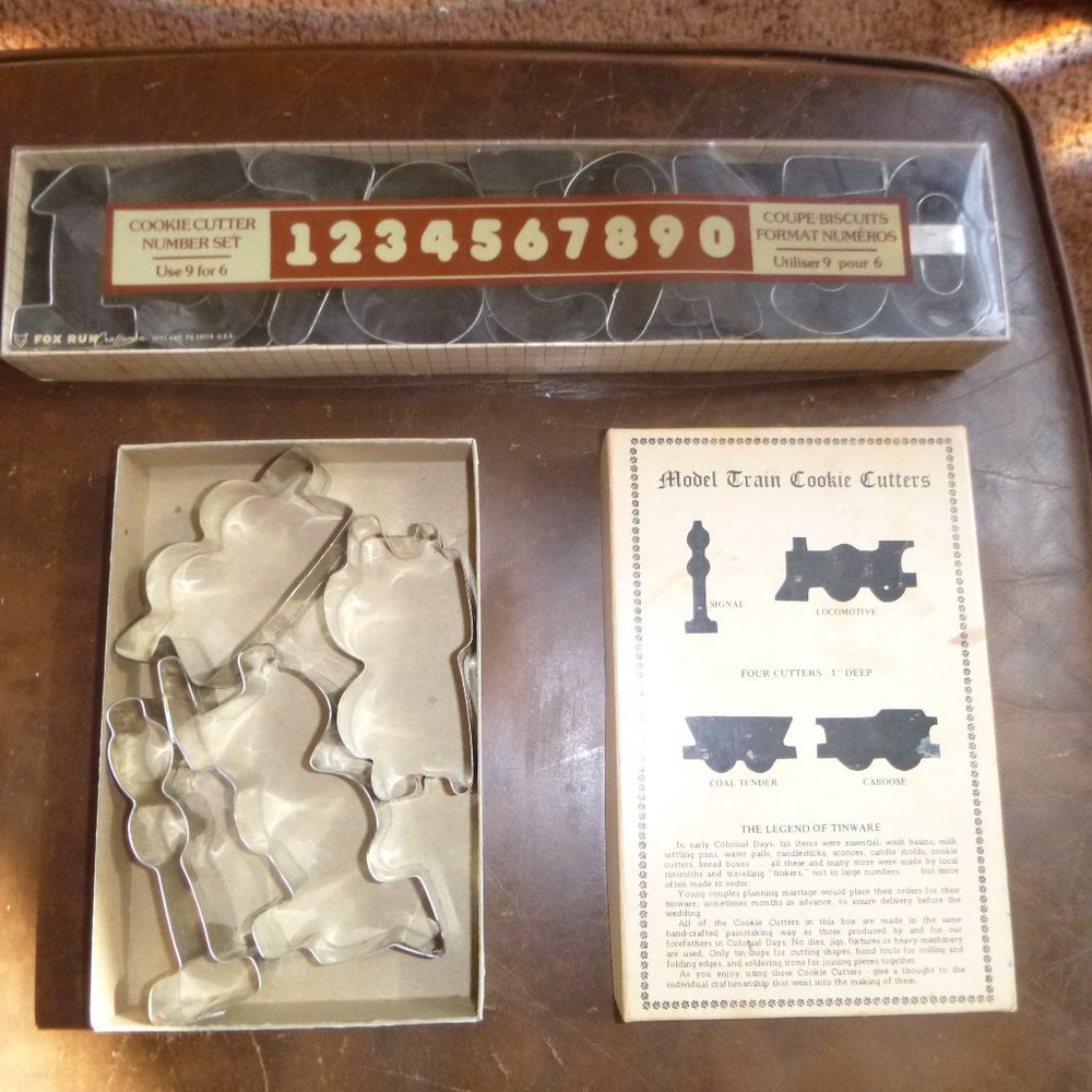 Vintage Fox Run Cookie Cutters Numbers & Trains